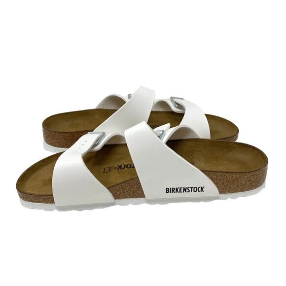 Birkenstock Sydney Birko-Flor Sandal White Sz 41/ Men\'s 8.0 main image 4